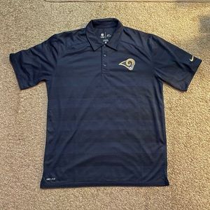 Nike NFL Rams Mens Dri Fit Polo